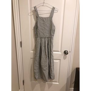 Aritzia Wilfred grey linen dress